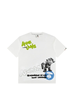 AAPE BY *A BATHING APE® graphic-print T-shirt - White