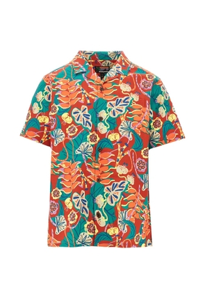 Patagonia floral-pattern camp shirt - Orange