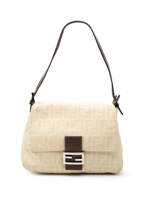 Fendi Pre-Owned 2000-2010 Zucca Canvas Mamma Forever shoulder bag - Brown