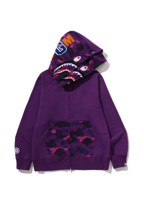 A BATHING APE® Color Camo Shark full-zip hoodie - Purple