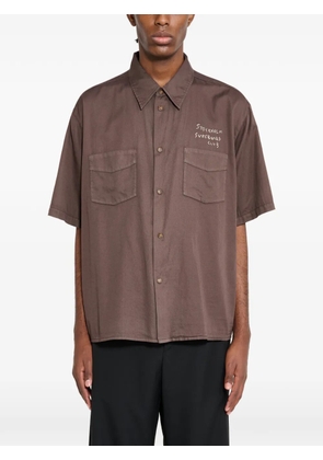 Stockholm Surfboard Club pocket short-sleeve shirt - Brown