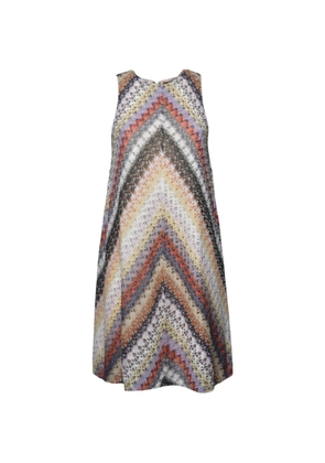 Missoni chevron sleeveless dress - Neutrals
