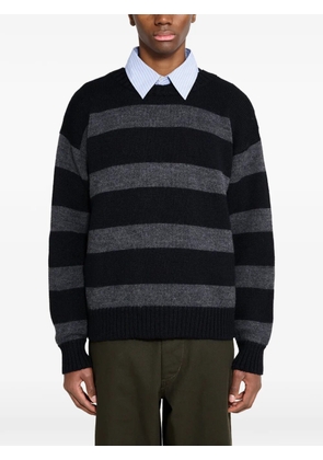 Margaret Howell striped crew sweater - Black