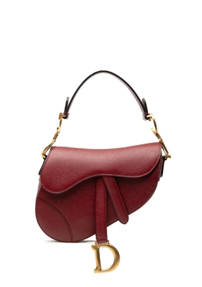 Christian Dior Pre-Owned 2019 Mini Grained Calfskin Saddle Bag satchel - Red