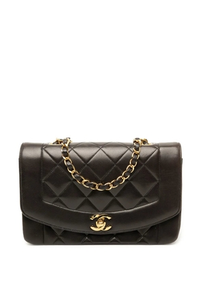 CHANEL Pre-Owned 1991-1994 Small Lambskin Diana Flap crossbody bag - Black