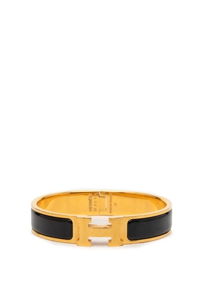 Hermès Pre-Owned 2000-2010 Narrow Enamel Clic H Bracelet PM costume bracelet - Black