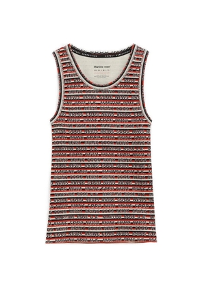 Martine Rose striped-pattern vest - Black