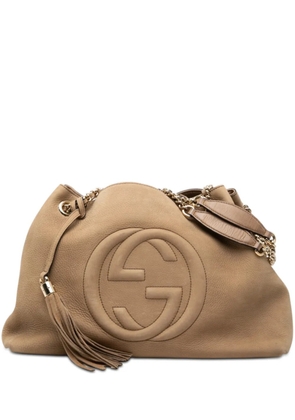 Gucci Pre-Owned 2000-2025 Medium Nubuck Soho Chain tote bag - Brown