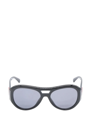 CHANEL Pre-Owned 1986-1988 round-frame sunglasses - Black