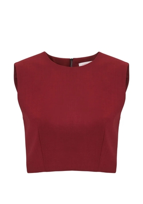 Carolina Herrera sleeveless cropped top - Red