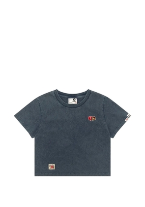 AAPE BY *A BATHING APE® graphic appliqué T-shirt - Blue