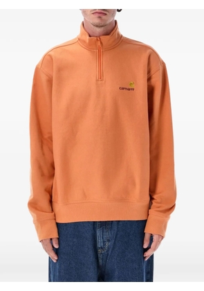 Carhartt WIP half-zip logo-embroidered sweatshirt - Orange