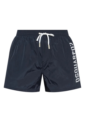DSQUARED2 logo-print swim shorts - Blue