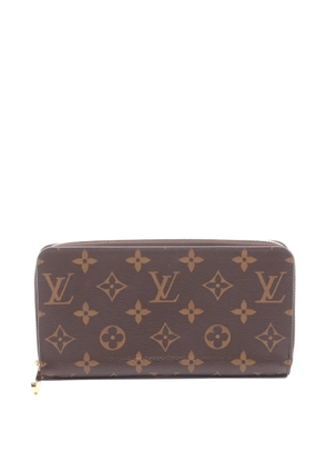 Louis Vuitton Pre-Owned 2019 monogram-pattern zip-up wallet - Brown