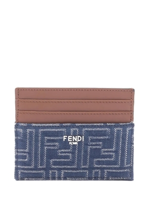 Fendi Pre-Owned 2020s logo-detail card case - Blue