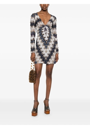 Missoni chevron twisted dress - White
