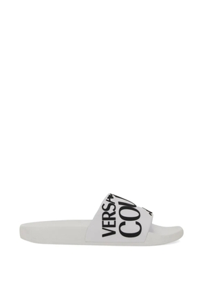 Versace Jeans Couture logo slides - White