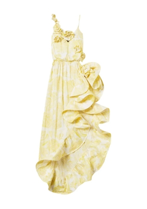 TWINSET floral-print ruffled dress - Yellow