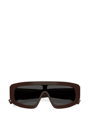 Prada Eyewear logo-detail sunglasses - Brown