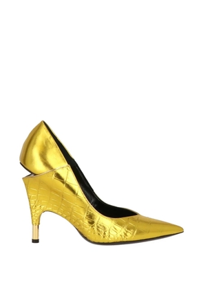 TOM FORD metallic textured pumps - Gold