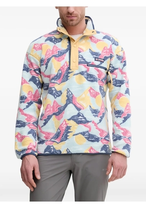 Columbia patterned buttoned fleece - Blue