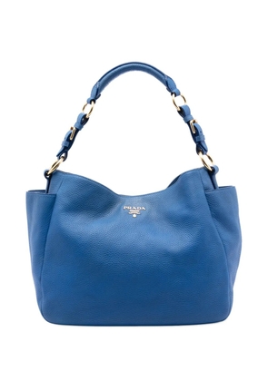 Prada Pre-Owned 2010-2026 Vitello Daino Side Pocket shoulder bag - Blue