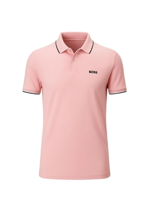 BOSS piped trim polo shirt - Pink