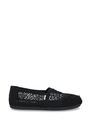 Toms crochet flat espadrilles - Black