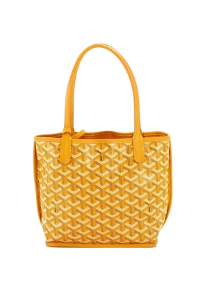 Goyard Pre-Owned Anjou Reversible Tote Coated Canvas Mini satchel - Yellow