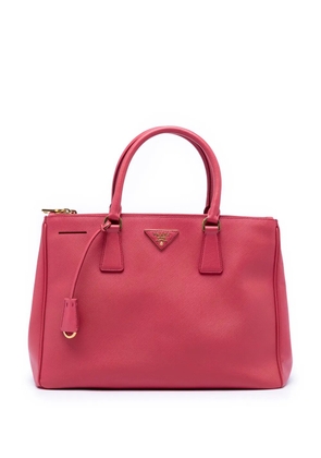 Prada Pre-Owned 2015-2025 Medium Saffiano Lux Galleria Double Zip Tote satchel - Pink