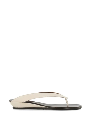 Giuseppe Zanotti leather flip-flops - Neutrals