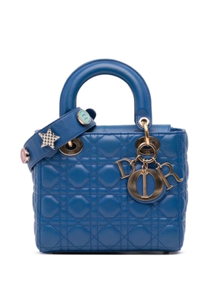 Christian Dior Pre-Owned 2016 Small Lambskin Cannage MyABCDior Lady Dior satchel - Blue
