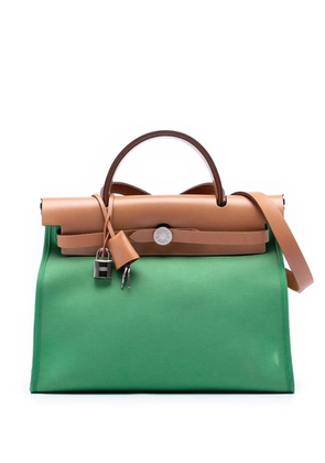 Hermès Pre-Owned 2016 Toile Herbag Zip 31 satchel - Green
