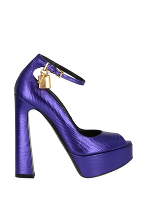 TOM FORD platform padlock sandals - Purple