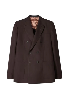 Paul Smith double-breasted linen blazer - Purple