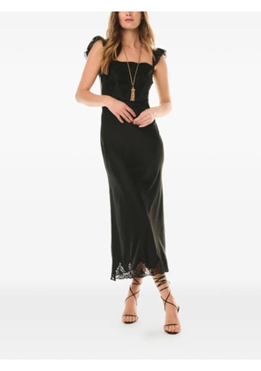 LoveShackFancy Karmine midi dress - Black