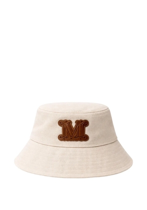 Max Mara logo-appliqué bucket hat - Neutrals