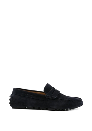 Emporio Armani suede loafers - Blue