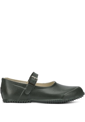 Superga buckled-strap ballet flats - Green