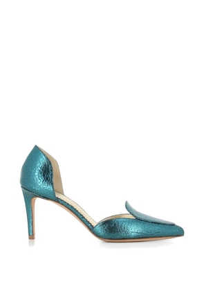Antonio Barbato Maestri Veneziani crackled-effect leather pumps - Blue