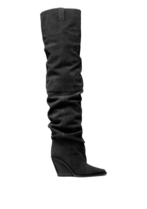 Michael Kors Noemie wedged knee-high boots - Black