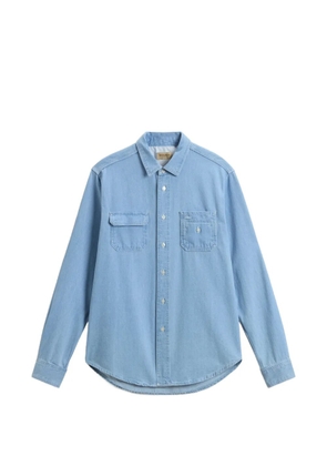 Woolrich chest-pockets denim shirt - Blue