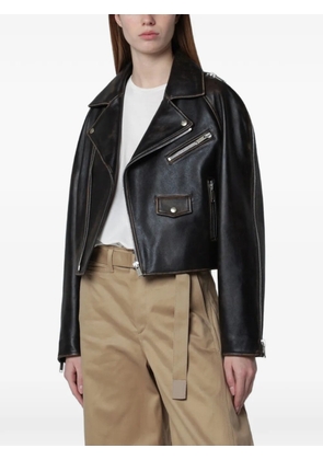 Halfboy cropped jacket - Brown