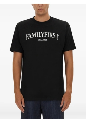Family First logo cotton T-shirt - Black