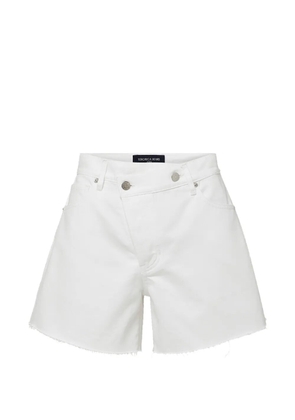 Veronica Beard Ellis crossover-waistband shorts - White
