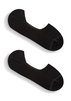 Zegna stripe-detail socks - Black