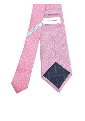 Ferragamo patterned silk tie - Pink