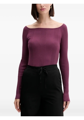 Benetton ribbed long-sleeved sweater - Purple