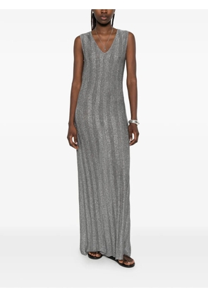 Neera Neera V-neck pleated dress - Grey