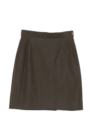Vivienne Westwood pinstripe mini skirt - Green